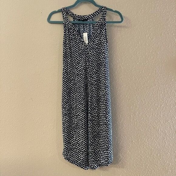 Banana Republic - navy /white spotted halter dress - Picture 1 of 4